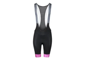 Force Stripe Lady dámské kraťasy s laclem a vložkou černá/růžová vel. S
