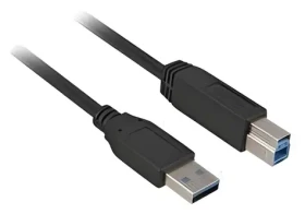 Sharkoon USB-A (M) - USB-B (M) 5 m černá / Kabel USB / USB 3.2 Gen 1 / 5 Gbps (4044951015665)