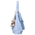 Elegantní dámská koženková kabelka LB Sandy, modrá