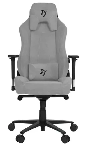 AROZZI VERNEZZA Soft Fabric herní židle šedá-černé logo / 134 - 143 cm / látková / 145 kg (VERNAZZA-SFB-LG)