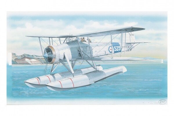 Model Fairey Swordfish Mk.2 26,4x29cm v krabici 34x19x5,5cm