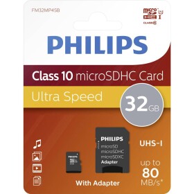 Philips FM16MP45B/00 paměťová karta microSDHC 16 GB Class 10 vč. SD adaptéru