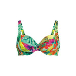 Dámská plavková podprsenka Hermine Top Bikini - horní díl 8415-1 zelená/květiny - Anita Classix 75C