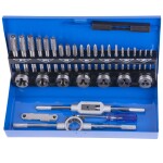 STREND PRO 224038 Závitníky a závitová očka, M 3 - M12, sada 32ks, HSS, SX1033