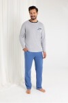 Pyžamo Regina 484 long/r M-XL Z25/26 pánské lehká melanž M