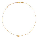 ELENYS Pure Heart – pozlacený náhrdelník 18K žluté zlato Délka náhrdelníku: 40+5 cm / max. 45 cm