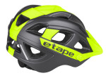 Dětská cyklistická přilba ETAPE Hero, barva antracit/žlutá fluo mat (velikost S/M pro obvod hlavy 53-55 cm)