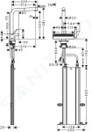 HANSGROHE - M81 Dřezová baterie Aquno Select s výsuvnou koncovkou a plochým sprchovým proudem, sBox, vzhled nerezu 73830800