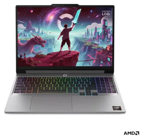 Lenovo LOQ 15AHP11 Luna Grey / Herní notebook / 15,3" WQXGA / AMD Ryzen 7 250 / 16GB / 512GB SSD / RTX 5050 8GB (83TN007PCK)