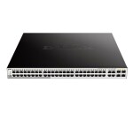 D-Link DGS-1210-52MP 52-Port Gigabit Smart+ PoE Switch, 48x GbE PoE+, 4x RJ45/SFP, PoE 370W EDF_385525