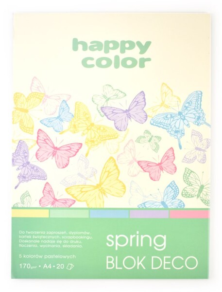 Happy Color Blok Deco Spring A4 170 g 20 listů