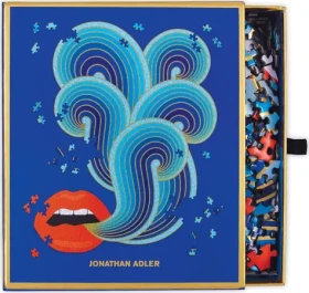 GALISON Tvarované metalické puzzle Jonathan Adler Rty