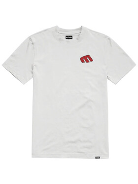 Etnies Rebel white/red pánské tričko krátkým rukávem