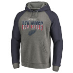 Fanatics Pánská Mikina Detroit Red Wings Freedom Tri-Blend Raglan Pullover Hoodie Velikost: