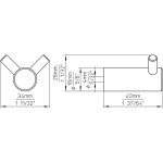 Siro Nábytkový věšák 2463 ocel, 1 ks (S12278)
