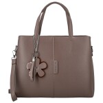 Módní dámská koženková kabelka do ruky Briana, khaki