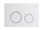 Kielle - Genesis New Set předstěnové instalace, kompaktního klozetu Oudee, Vortex Rimless+, sedátka softclose a tlačítka Gemini New II, lesklá bílá/chrom 30528SS40