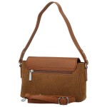 Módní dámská koženková kabelka na rameno Harper, hnědá