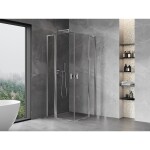 MEXEN/S - Mist L Duo sprchový kout dveře křídlové 115 x 115, transparent, chrom 8A4L-115-115-01-00
