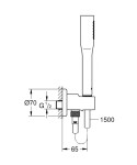 GROHE - Euphoria Cosmopolitan Sprchová hlavice Stick s hadicí a držákem, chrom 26404000