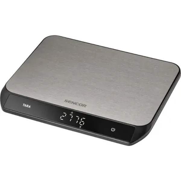 SENCOR SKS 8200 stříbrná / digitální kuchyňská váha / max. 20 kg / LED displej / Funkce tary / nerez (8590669395903)