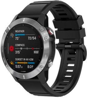 FIXED Silicone Strap řemínek pro Garmin QuickFit 26mm černý