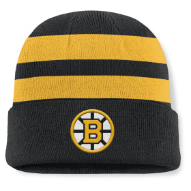 Fanatics Pánská zimní čepice Boston Bruins NHL Swipe Cuffed Beanie