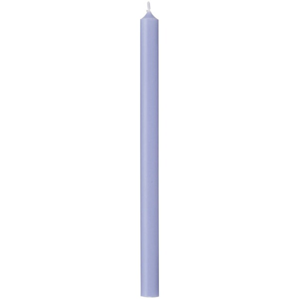 Ib Laursen Svíčka Taper Purple Ash 20 cm, fialová barva, vosk