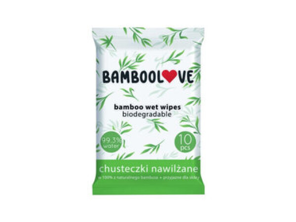 Bamboolove Vlhčené ubrousky z bambusu 10 ks