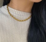 ELENYS Milano Chain – pozlacený náhrdelník 18K žluté zlato Délka: 38+5 cm / max. 43 cm