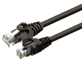ZOY Patch kabel UTP Cat6 CCA černý 0.25m / Síťový kabel / UTP / CCA vodič (ZCR025BK)