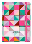 Spoko Zápisník A5 linkovaný Creative barevná mozaika