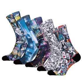 Ponožky Eleven Nina 5 pack 01 Velikost: L-XL (42 - 45)