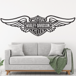 Samolepka Harley Davidson křídla Barva: bílá, Velikost: 80 x 22 cm