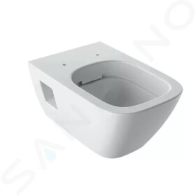GEBERIT - Selnova Square Závěsné WC, 540x350 mm, Rimfree, bílá 501.546.01.1