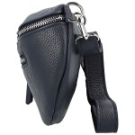 Trendy dámská kožená kabelko-ledvinka Arwel, tmavě modrá