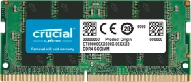 Crucial 8GB (1x8GB) 3200MHz / DDR4 / SODIMM / CL22 / Non-ECC / 1.2V / Bulk (CT8G4SFRA32AT)