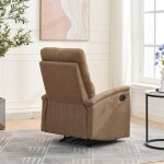 Relaxační křeslo, manuální ovládání, hnědá látka