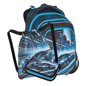 Bagmaster LUMI 26 C malý školní set pro prvňáčky – auto Modrá 25 l 191825