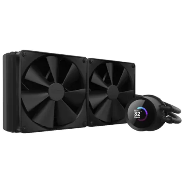 NZXT Kraken 280 černá / 2x 140mm / Fluid Dynamic Bearing / 32.1 dB @ 1500 RPM / 99.68 CFM / AMD + Intel (RL-KN280-B1)
