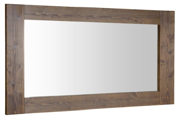 SAPHO - BRAND zrcadlo v dřevěném rámu 130x70cm, mořený smrk BA061S