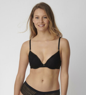 Dámská podprsenka Push-up Aura Spotlight WHU černá - Triumph BLACK 90A