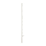 Sloupek plastový pro elektrický ohradník, délka 105 cm, 9 oček, bílý