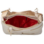 Trendy dámská semišová crossbody kabelka LB Gabriella, béžová