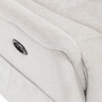 Polohovací křeslo, elektrické zabudované ovládání, béžová, látka, TV-Q8575 CRM2