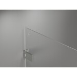 MEXEN/S - Lunar-F skládací sprchové dveře levé 75 cm, transparent, nikl kartáčovaný 836-075-000-97-00-L