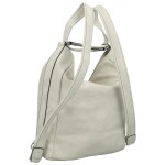 Praktická dámská koženková kabelka/batoh Ida new, světle šedá