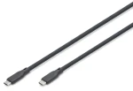 Digitus USB-C černá / Kabel / USB 3.2 Gen 2 / 10 Gbps / PD 100 W / 1 m (AK-300342-010-S)