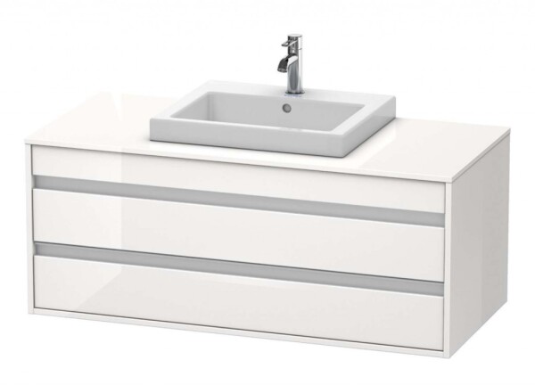 DURAVIT - Ketho Umyvadlová skříňka 50x120x55 cm, 2 zásuvka, lesklá bílá KT675602222