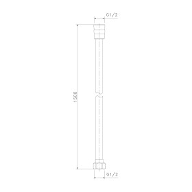 SAPHO - SOFTFLEX plastová sprchová hadice, 150cm, zlato mat 1208-19
